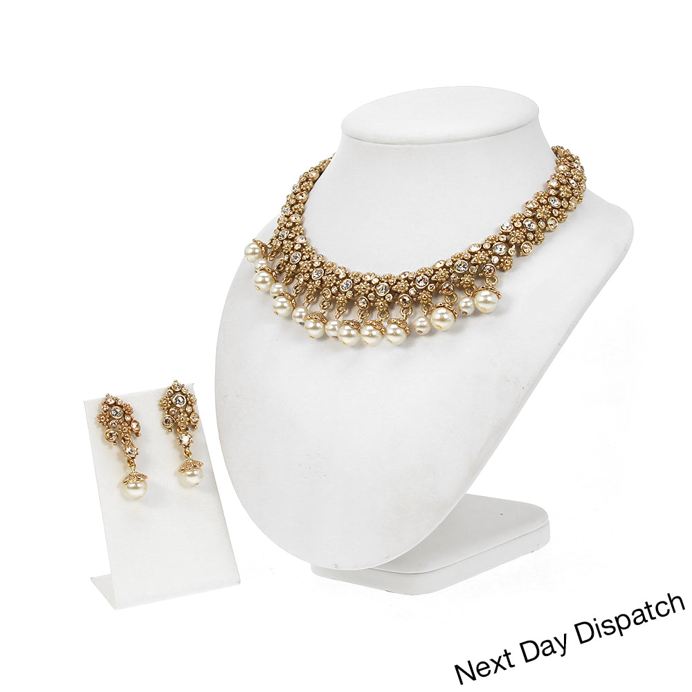 Image of Indian Traditional Pearl Necklace set-ID531961-Picxy